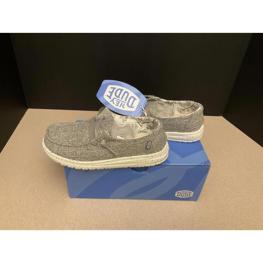 New! Kids Girls Hey Dude Wendy Blend Linen Iron Slip On Shoes. Size 13K. Nice! - Picture 6 of 9